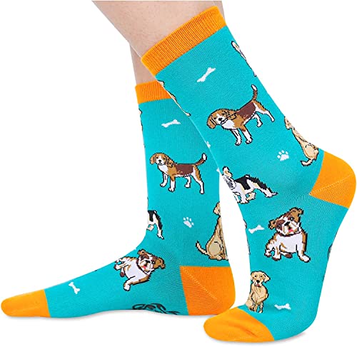 Women's Novelty Non-Slip Cute Dog Socks Gifts for Dog Lovers