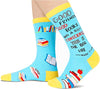 Reading Gifts, Funny Socks for Women, Cool Book Socks, Silly Socks, Thoughtful Gifts for Student, Book Lovers Gifts, Reading Socks