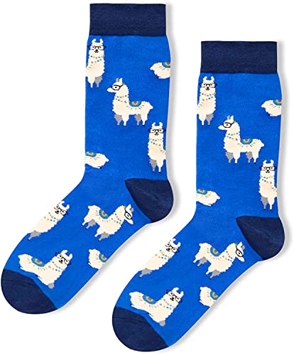 Funny Llama Gifts for Men Who Love Llama, Unique Gifts for Him Men's Llama Socks