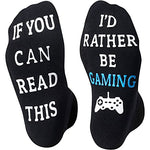 Women's Funny Towel Non-Skid Black Thick Novelty Gaming Socks Gifts for gamers
