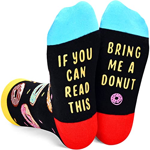 Novelty Donut Gifts for Kids, Birthday Gift for Boys Girls, Funny Food Socks, Teenages Donut Socks, Gift for Children, Funny Donut Socks for Donut Lovers, Gifts for 7-10 Years Old