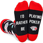 Novelty Poker Socks, Funny Poker Gifts for Poker Lovers, Gifts For Men Women, Unisex Poker Themed Socks, Poker Lover Gift, Silly Socks, Fun Socks