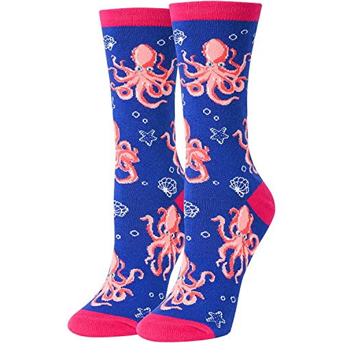 Octopus Gifts for Women - Octopus Socks Ocean Gifts, Crazy Silly Anima