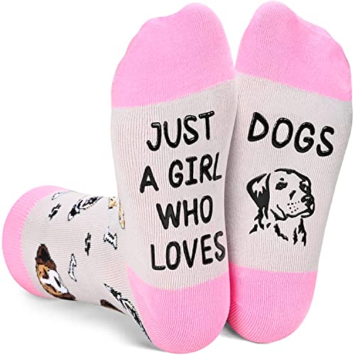 Dog Gifts for Girls Dog Lovers Gifts Best Gifts for Daughter Cute Kids Dog Socks, Gifts for 7-10 Years Old Girl