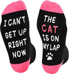 Cat Lover Gift for Women Mother's Day Gifts Mom Gift for Christmas Crazy Cat Socks