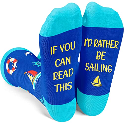 Men's Novelty Funny Sailboat Socks Gifts for Sailboat Lovers, Sailboat Socks for Men, Sailboat Gift, Gifts for Men, Gift for Dad, Men's Gift, Novelty Socks, Sailboat Gifts for him