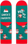 Christmas Socks, Christmas Santa Socks, Xmas Gifts, Holiday Gifts, Funny Christmas Gifts for Men Women, Santa Gift Stocking Stuffer