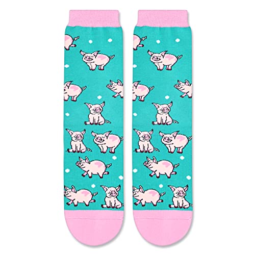 Funny Pig Gifts for Pig Lovers, Gifts for Farmers, Novelty Pig Socks for Women Piggy Socks, Gift For Her, Gift For Mom