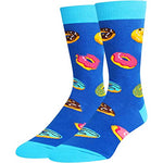 Funny Donut Socks for Men, Novelty Donut Gifts For Donut Lovers, Anniversary Gift For Him, Gift For Dad, Funny Food Socks, Mens Donut Themed Socks