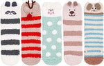 5 Pack Fuzzy Socks for Women Fluffy Cozy Socks Gifts for Girls, Anniversary Gift, Gift For Her, Gift For Wife