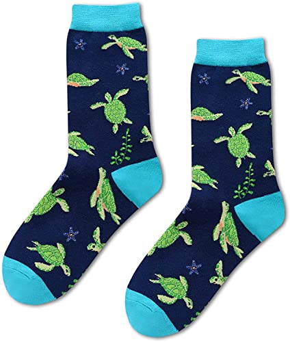 Gender-Neutral Turtle Gifts, Unisex Turtle Socks for Women and Men, Turtle Gifts Animal Socks