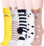 Women's Fuzzy Slipper Socks With Grippers Cozy Warm Cute Animal Gifts for Mom