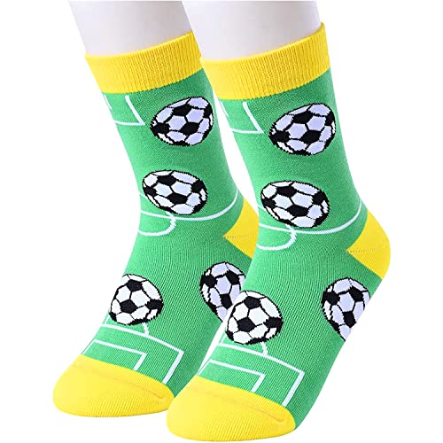 Children Funny Cozy Soccer Socks Gifts for Soccer Lovers