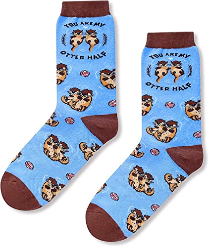 Otter Gifts For Women Lovely Marine Socks Gift For Sea Otter Lover Valentine's Birthdays Gift For Her