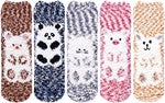 5 Pairs Fuzzy Socks for Women Warm Fluffy Cozy Socks Gifts for Women, Anniversary Gift, Gift For Her, Gift For Wife