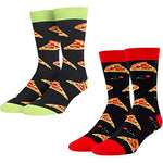 Funny Pizza Socks for Men, Novelty Pizza Gifts For Pizza Lovers, Anniversary Gift For Him, Gift For Dad, Funny Food Socks, Mens Pizza Themed Socks