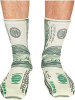 3D Print Money Socks, Novelty Dollars Socks for Men Women, 100 Dollar Gifts, Money Gift, Cash Gifts Accountant Gifts, Back to School Gift, Christmas Gifts