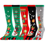 Funny Christmas Toe Socks for Women Girls, Christmas Toe Separator Socks, Toe Santa Socks, Novelty Christmas Gifts for Her, Best Secret Santa Gifts, Xmas Gifts