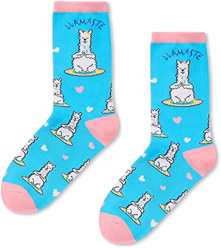 Women's Stylish Crew Crazy Llama Socks Gifts for Llama Lovers