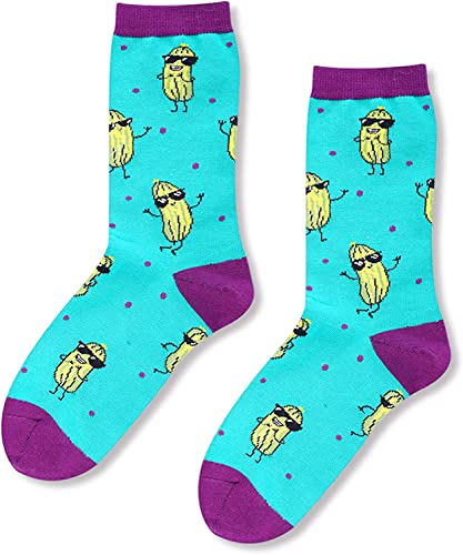 Women's Funny Cute Pickle Socks Gifts for Pickle Lovers