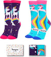 2 Pairs Women's Unicorn Socks Unicorn Gifts For Unicorn Lovers Mom Women