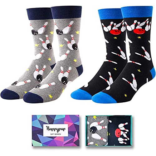 Unique Bowling Gifts, Bowling Socks for Men, Novelty Sport Socks Gifts for Bowling Lovers, Sport Gifts
