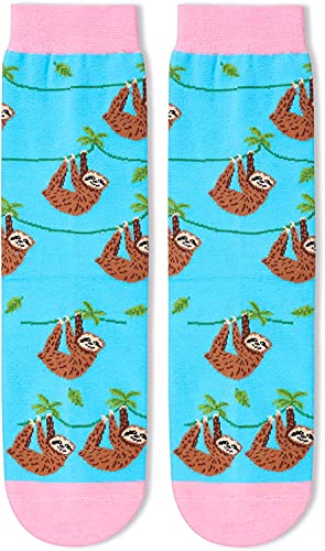 Funny Saying Sloth Gifts For Women,Sloth Is My Spirit Animal,Novelty Sloth Print Socks, Anniversary Gift, Gift For Her, Gift For Wife