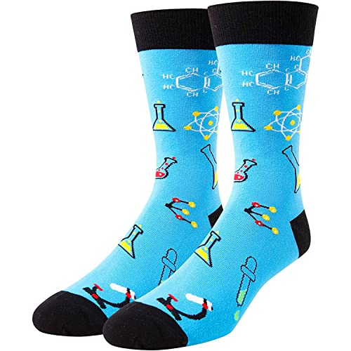 Men's Chemistry Socks, Ideal Gifts for Chemical Engineers, Biochemists, Chemistry Lovers, Thoughtful Chemistry Teacher Gifts, Thanksgiving Gifts Teacher's Day Gifts