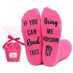 Women's Popcorn Socks, Popcorn Lover Gift, Funny Food Socks, Novelty Popcorn Gifts, Gift Ideas for Women, Funny Popcorn Socks for Popcorn Lovers, Mother's Day Gifts