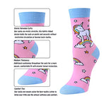 Girl's Crazy Crew Foozy Unicorn Socks Gifts for Unicorn Lovers-5 Pack