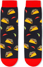 Men's Taco Socks, Mexican Theme Socks, Taco Gifts, Taco Lover Presents, Cool Gifts For Men, Taco Tuesday, Fathers Day Gifts, Fast Food Socks