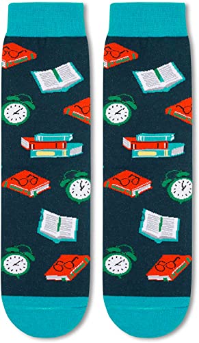 Reading Gifts, Funny Socks for Women, Cool Book Socks, Silly Socks, Graduation Gift Ideas, Book Lovers Gifts, Reading Socks