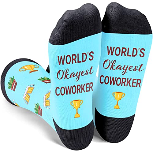 Unisex Funny Employee Coworker Socks, Gifts for Coworkers Retirement Gifts Sobriety Gifts Employee Gifts