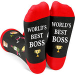 Unisex Boss Socks, World's Best Boss Gifts, Funny Novelty Christmas Birthday Gift for Him Her Bossy, Perfect Boss Appreciation Gift