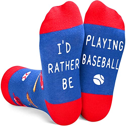 Novelty Baseball Socks For Boys Girls, Funny Baseball Gifts, Ball Sports Lover Gift, Unisex Pattern Socks for Kids, Funny Socks, Cute Socks, Fun Baseball Themed Socks, Gifts for 7-10 Years Old