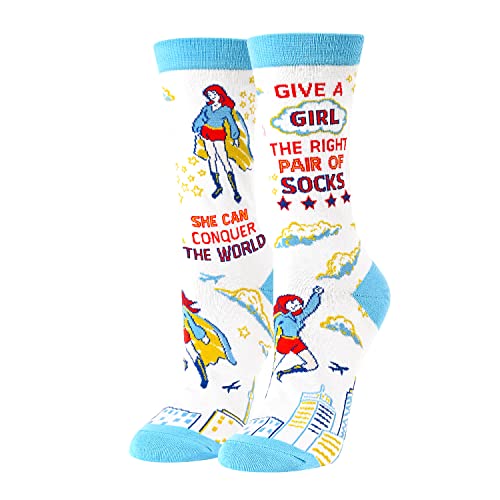 Feminist Socks, Inspirational Socks, Cancer Gifts for Breast Cancer Survivors, Patients, Doctors, Chemo Nurses, Unique Inspirational Gifts, Crazy Socks for Women