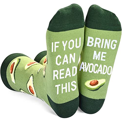 Avocado Gifts Unisex Funny Fruit Socks Avocado Gifts for Women and Men Novelty Avocado Socks