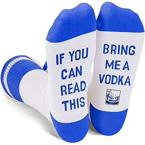 Men's Novelty Funny Vodka Socks Gifts for Vodka Lovers