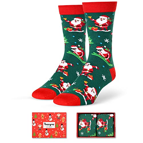 Unisex Women and Men Novelty Crazy Santa Socks Christmas Gifts