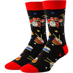 Drummer Gifts for Men, Ideal for Drumline, Percussion, and Drum Major Enthusiasts, Novelty Music Gift for Music Lovers, Funny Drum Socks for Men