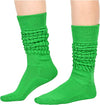 Funny Dark Green Socks for Women Teen Girls, Dark Green Slouch Socks, Dark Green Scrunch Socks, Thick Long High Knit Socks, Gifts for the 80s 90s, Vintage Solid Color Socks