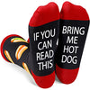 Funny Hot Dog Socks for Women, Novelty Hot Dog Gifts For Hot Dog Lovers, Anniversary Gift For Her, Gift For Mom, Funny Food Socks, Womens Hot Dog Themed Socks