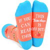 Teacher Appreciation Gifts for Teachers Men Women, Cool Gifts for Teachers, Funny Teacher Gifts, If You Can Read This, This Teacher Is Off Duty Socks, Teacher Socks