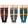 Wool Leg Warmers for Women, Leg Warmers for Girls, Knit Leg Warmers, Winter Warm Leg Warmer Socks Kawaii Bohemian Socks 3 Pairs