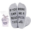 Funny Pizza Socks for Women, Novelty Pizza Gifts For Pizza Lovers, Anniversary Gift For Her, Gift For Mom, Funny Food Socks, Womens Pizza Themed Socks