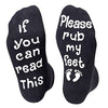 Women's Cute Warm Funny Pregnancy Please Rub My Feet Socks New Mum Gifts