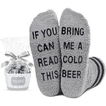 Drinker Holiday Gifts Funny Socks for Man Women If You Can Read This Bring Me a Cold Beer