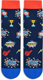 Best Father's Day Gifts Funny Husband Socks, Valentines Day Gifts for Husband, Husband Gifts from Wife, Husband Socks, Anniversary Gifts for Husband Birthday Gift