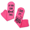 Women's Funny Silly Fuzzy Graduation Socks Gifts