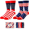 4th of July Socks, Independence Day Gifts for Men, Patriots Gifts, American Flag-themed Presents, Patriotic Socks, Unique Patriots Gifts